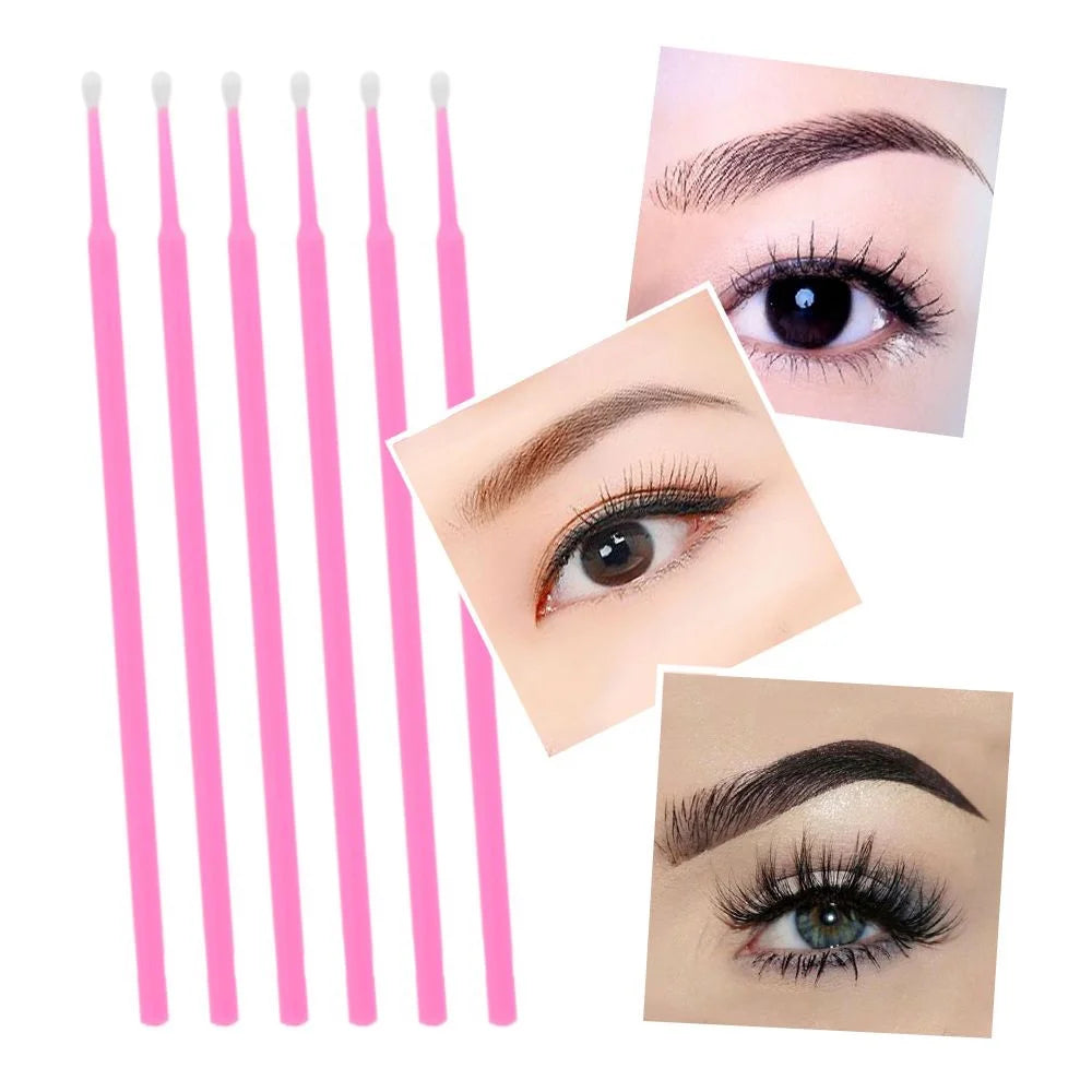 Disposable Micro Eyelash Brushes – (100PCS)