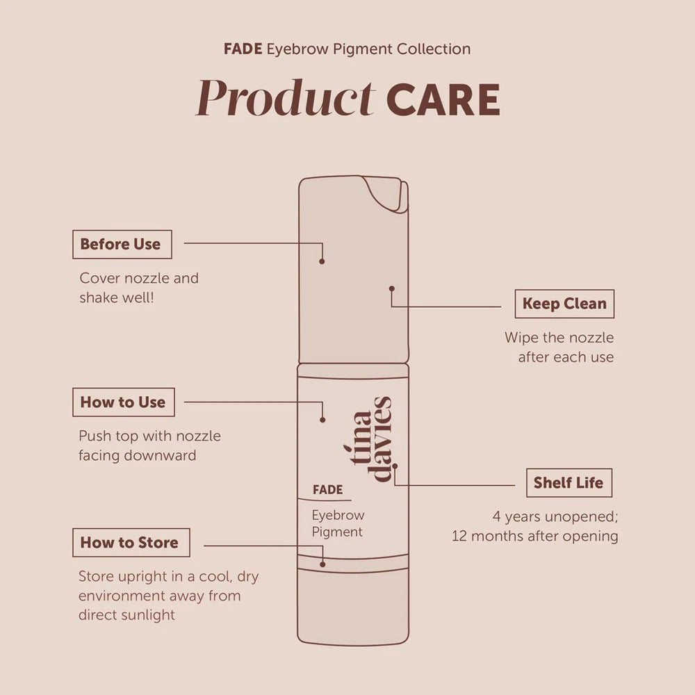 Tina Davies FADE Eyebrow Pigment Collection — 8 1/2oz Bottles