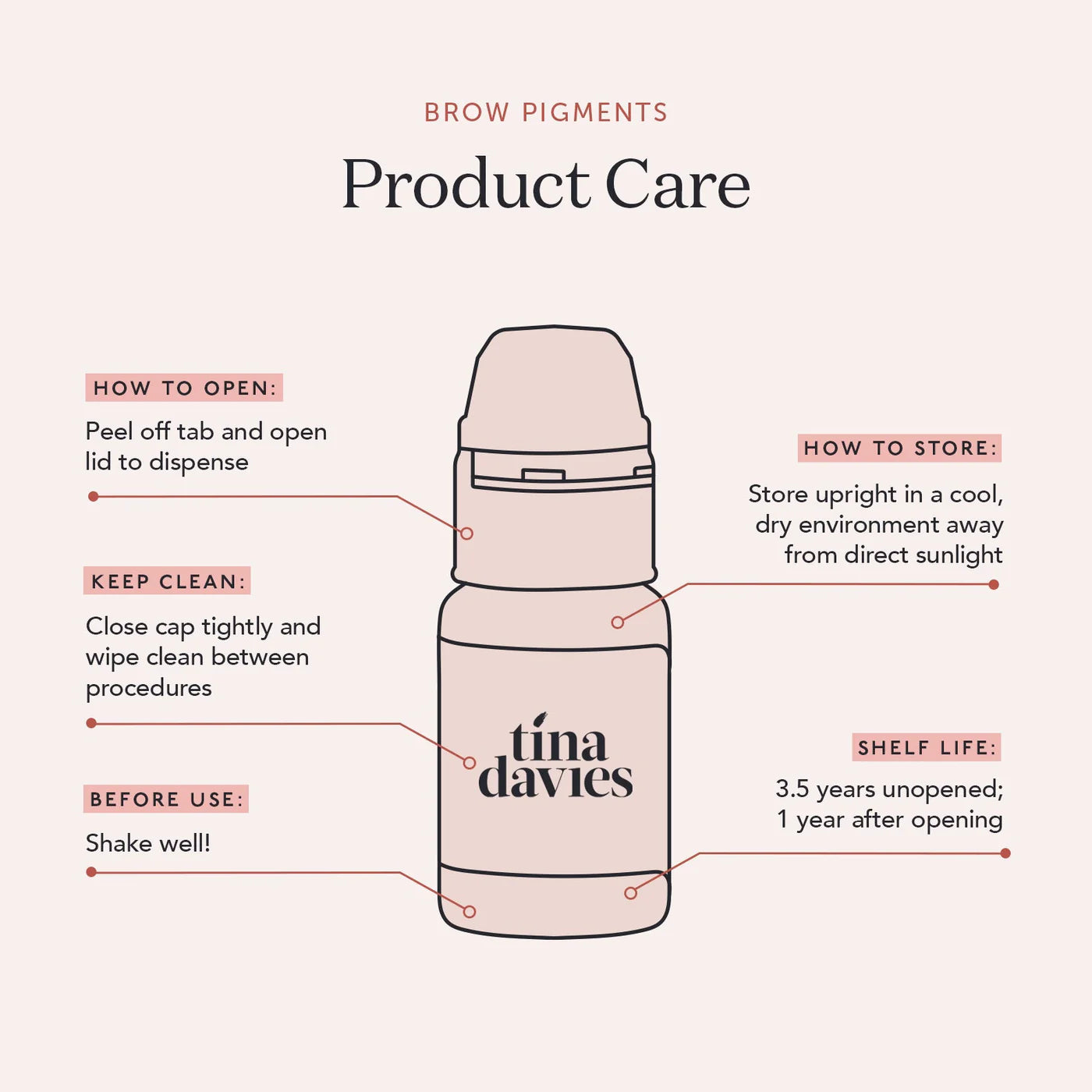 Tina Davies I Love Ink Eyebrow Pigment Set