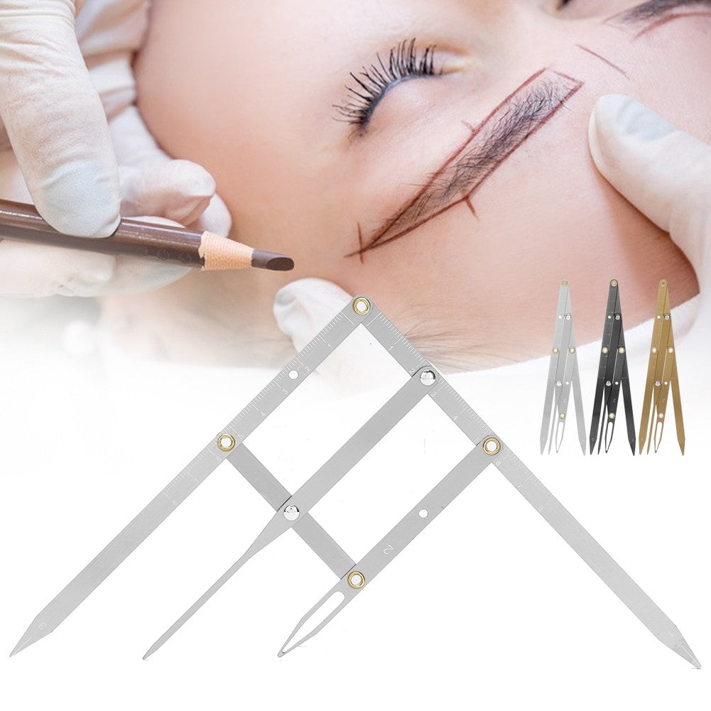 Stainless Steel Eyebrow Ruler Measuring Tool
