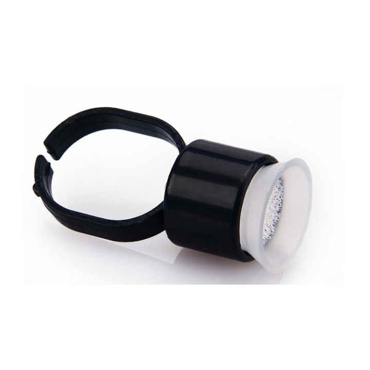 Disposable Pigment Ring Cups with Sponge – (100PCS)