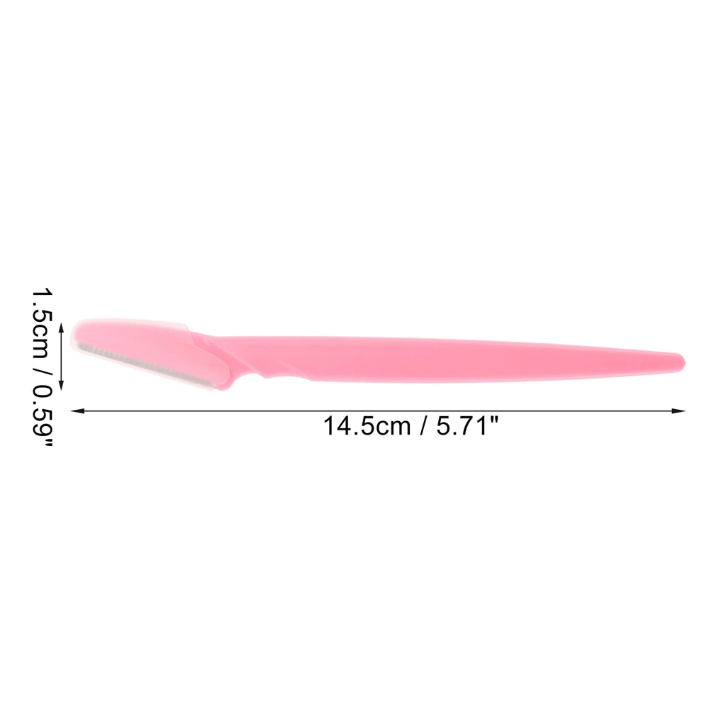 Eyebrow & Facial Hair Precision Razor –  Pink (10pcs)