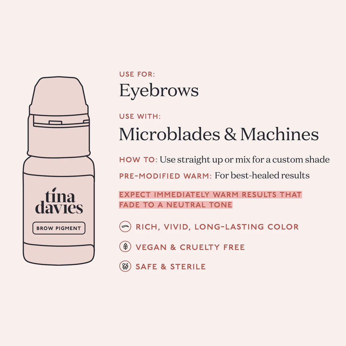 Tina Davies I Love Ink Eyebrow Pigment Set