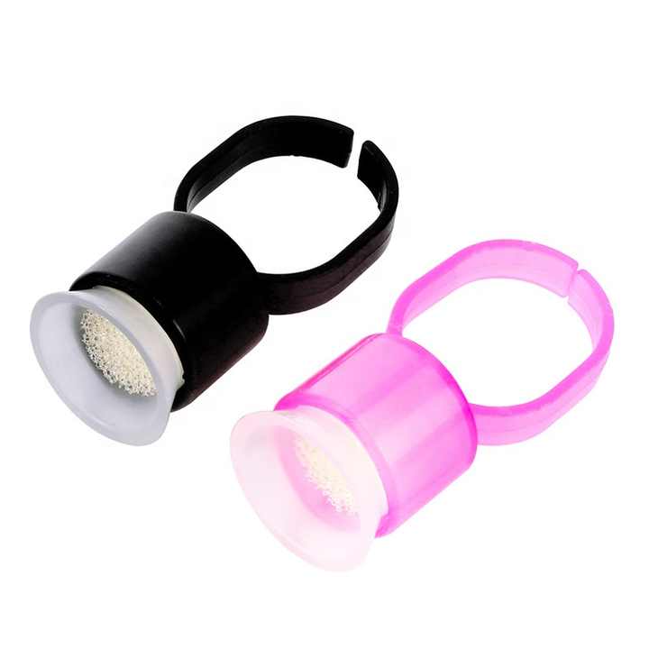 Disposable Pigment Ring Cups with Sponge – (100PCS)