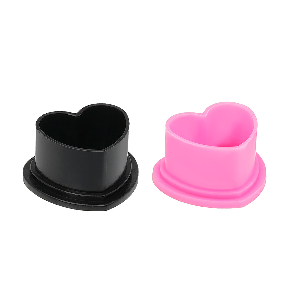 Heart-Shaped Silicone Ink Cups – (200PCS)