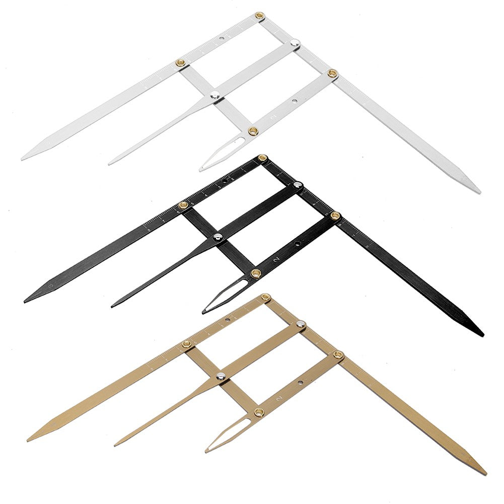 Stainless Steel Eyebrow Ruler Measuring Tool